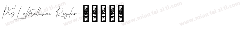 PSLxMethinee Regular字体转换